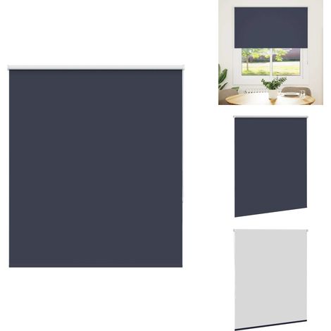 Verdunkelungsrollo Marineblau 120x150 cm Stoffbreite 116,6 cm - Verdunkelungsrollo - Verdunkelungsrollos - Rollo - Verdunklungsrollo (1/5)