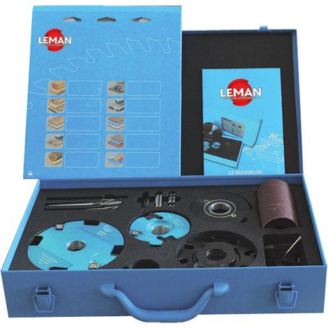 Leman – Coffret d'outils multi-usages Al.30 – Pour combiné bois – Diamètre d'alésage 30mm – Accessoires inclus