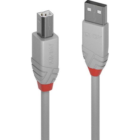 Cable Micro USB LINDY 36685 Negro Gris (1/2)