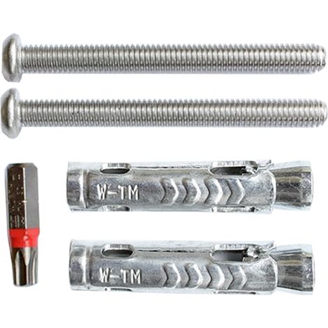 KWC AR Sicherungssystem, HEAVY DUTY,   2 Schrauben, 2 Schwerlastdübel, Bit
