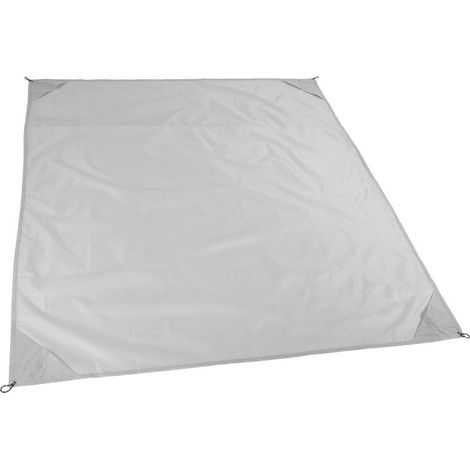 Couverture de plage anti-sable imperméable en oxford, parfaite pour pique-nique et activités en plein air, couleur grise (1/5)