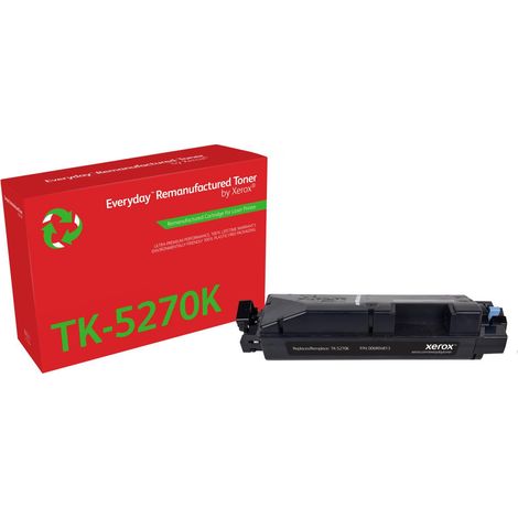 Remanufacturado Everyday Tóner Everyday™ Negro remanufacturado de Xerox es compatible con Kyocera TK-5270K, Capacidad estándar (1/2)