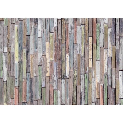 Wooden wall, photo murale, 360x254 cm, 4 parts (1/3)