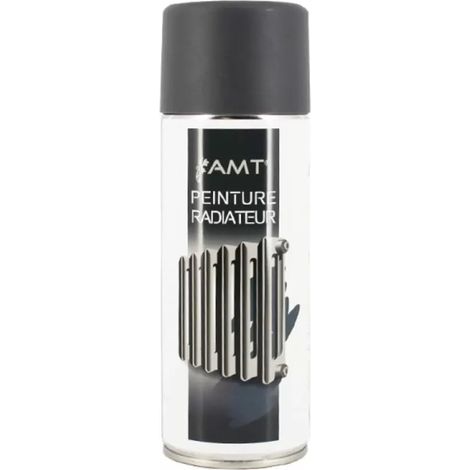 Bombe de peinture aérosol AMT Peinture radiateur Ardoise Mat (BPR02) 0,330 L (1/2)