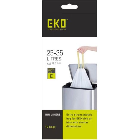 EKO Afvalzak Type E 25-35 Liter Rol met 12 Afvalzakken (1/3)