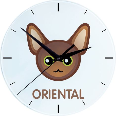 Oriental - Reloj de MDF con gráficos e inscripción de Art-Dog (1/4)