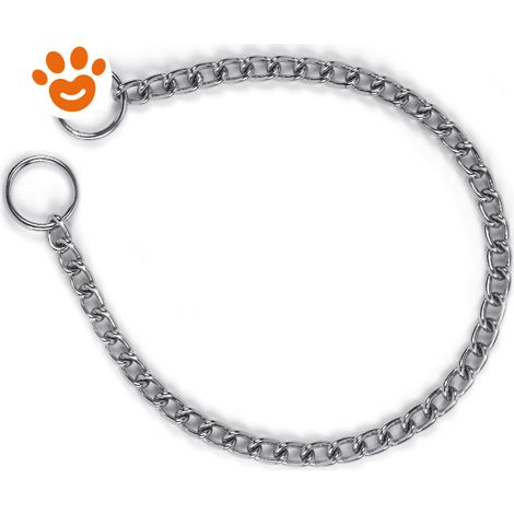 Leopet Dog Collare Strangolo a Catena - 60x4 cm - Accessori