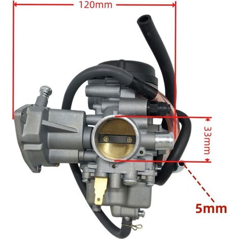 YXR450 Vergaser passend für Yamaha 450 YXR450 YXR450FA SH SE FH Quads 606-056, Kraftstoffzubehör, Hochpräzisionsmischer, Drosselklappengehäuse, Original-Werksstandard.