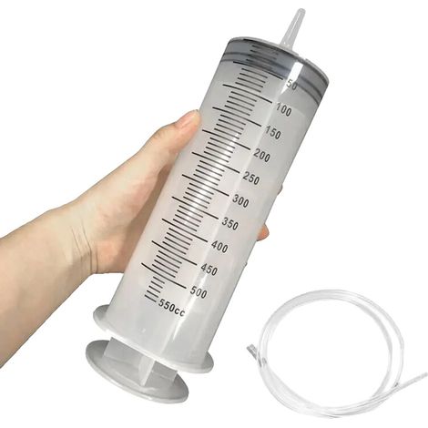 Großvolumenspritze, wiederverwendbare Pumpe, Hydroponik-Anwendung, 500ml mit 1,3m Schlauch (1/2)