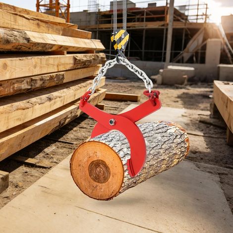 Pince de traction pour palettes, pince de décalage, pince de décalage, pince en acier, pince de traction pour palettes, 2000 kg, ouverture réglable de 0 à 17 cm, pour entrepôts, installations de (1/5)