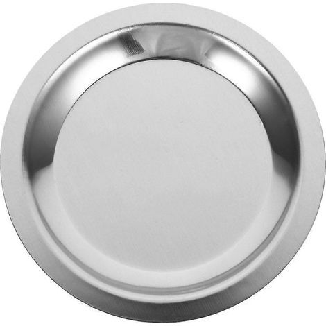 Anti-Brand-Untersetzer für Weinflaschen aus Edelstahl, Tischuntersetzer – 11,50 x 11,50 x 1,00 cm – Silber (1/4)