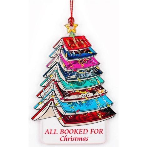 Weihnachtsdekoration - Weihnachtsbaumschmuck - Weihnachtsornament - Innendekoration - Buchförmiger Weihnachtsbaum (2 Stück) (1/5)