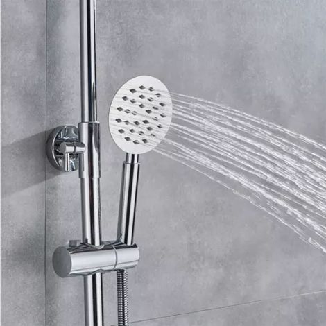 Ensemble de douche en laiton, Ensemble de douche rond thermostatique G1/2" Interface (1/5)