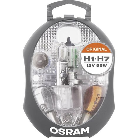 Kit Lampade di ricambio 12V - Scatola Plast. - H1/H7