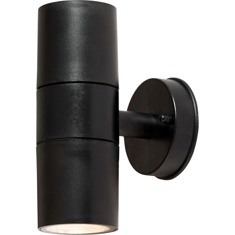 Litecraft Hahn Up & Down Wall Light LED Outdoor IP65 Rated Fitting - Black (1/5)