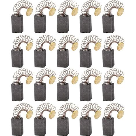 20x Balai en charbon. charbon moteur. 5mm x 8mm x 12mm pour outils électriques comme ponceuse d'angle. ponceuse orbitale