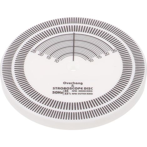Disque D'étalonnage en Acrylique Blanc pour Platine Disque Vinyle Fonction Antidérapante et Haute Performance, Outil de Réglage Précis pour Testeur de Vitesse (1/5)