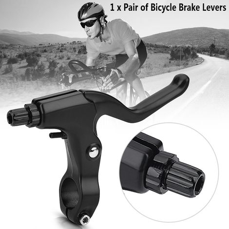 Paar ultraleichte Fahrradbremshebel aus Aluminiumlegierung (schwarz) (1/5)