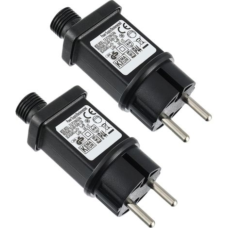 31V 9W LED Transformateur IP44 Adaptateur Pilote avec Minuterie 8 Modes pour Lumières de Décoration de Noël Lumières Clignotantes Lumières de Glaçons(2 Pièces) (1/5)