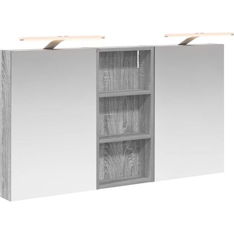 Maison Exclusive - Set di Armadi da Bagno con porta 3 pcs 110 x 10,5 x 60,5 cm