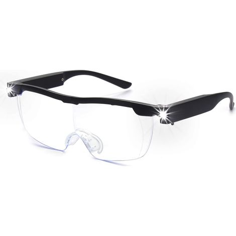 Loupe avec éclairage LED, filtre anti-lumière bleue, loupe lumineuse mains libres idéale pour les travaux de précision, les loisirs créatifs, la bijo (1/5)