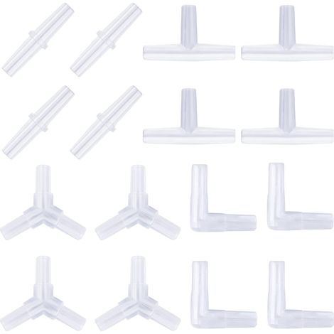Valve En Ligne Pour Aquarium - Raccords À Air 4 Types Droit L T Y - Tube Air 5 mm - 40 Pièces (1/5)