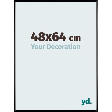 yd. - Cadre photo 48x64 - Noir Brillant - Plastique - Evry