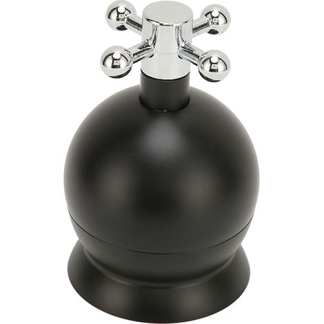 Kaffeepulverbehälter 58 mm mit Doppellager, höhenverstellbar, aus lebensmittelechtem Metall, schwarz. (1/5)