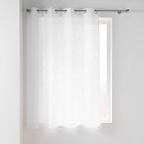 Rideau Voilage à Œillets "Haltona" 140x180cm Blanc (1/3)