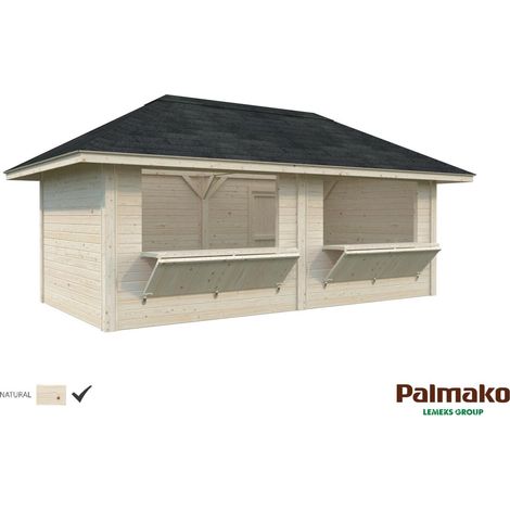 Abri de jardin en bois Bianca 16,6 m2 Set 111 Traité Translucide (1/5)