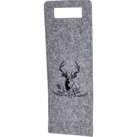 Sac cadeau en feutre gris 40 x 14,5 x 0,5 cm (1/4)