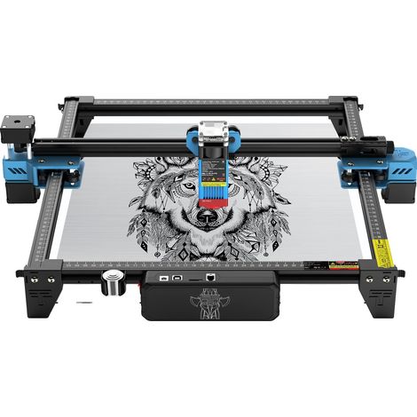 Machine de gravure laser, puissance de 40W, compatible avec le logiciel Lightburn, Standard, 80W TTS-10 PRO, Prise EU (1/2)