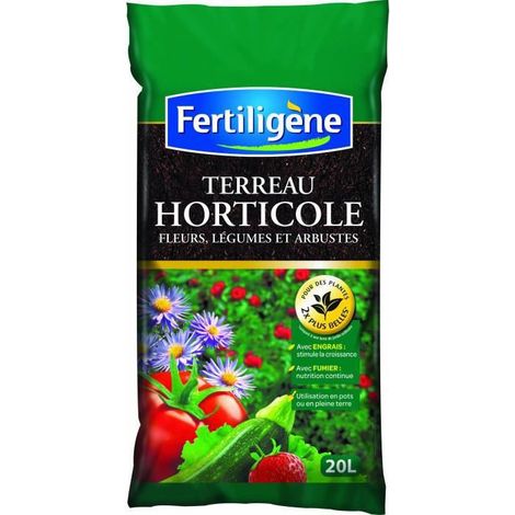 Fertiligene Terriccio Orticolo 20 L per Piante d'Interno (1/2)