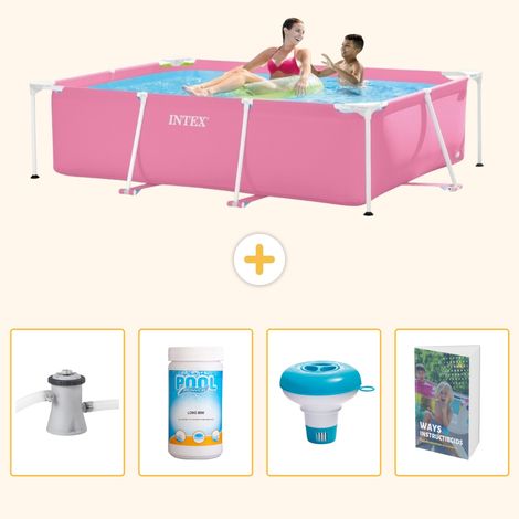Intex Piscine Tubulaire Rectangulaire - 220x150x60 cm - 5-pièces SCB120 (1/5)