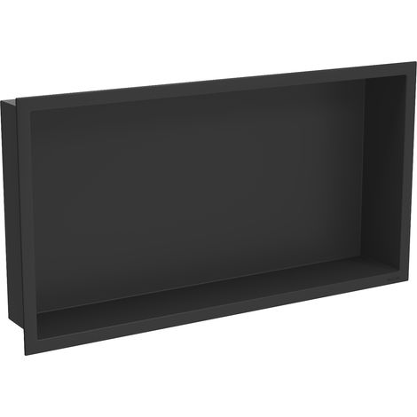 Mexen X-Wall-R mensola a incasso con bordo 60 x 30 cm, nera - 1970603010 (1/5)