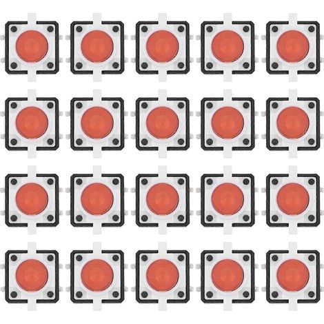 Interrupteur à bouton-poussoir tactile avec voyant LED et fonction de pression momentanée (1/5)