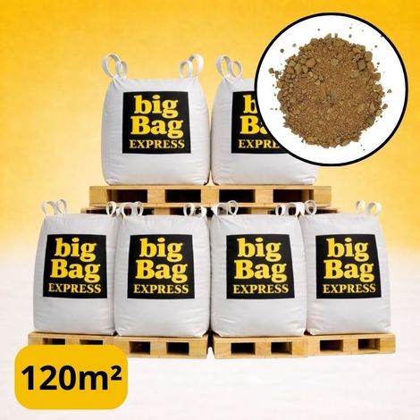 PACK 6 X BIG BAG de +/-1,5T ≃ 120M² Sable Stabilisé Beige pour Terrain de Pétanque Ø 0/6 mm - Livraison PREMIUM (1/5)