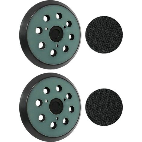 2 plateaux ponçage Makita 125mm - 8 trous - Compatible BO5010/5030/5041, DeWalt DW420/421 - Qualité supérieure (1/4)
