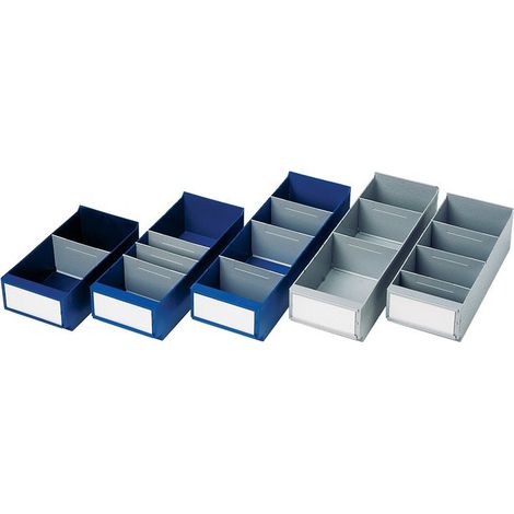 Caja de balda L500xW160xH100 / 112mm gris PS LA-KA-PE (Por 15)