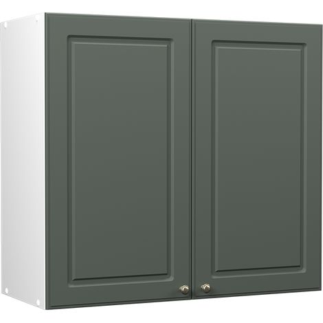 Pensile da cucina Fame-Line, Verde-oro rustico/Bianco, 80 cm, Vicco (1/5)