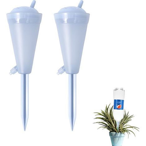 Automatische Gießkanne – Tropfgießkanne für Zimmerpflanzen – Einstellbare Durchflussrate 0–60 s/Tropfen – Bewässerung für 1 bis 15 Tage – 2er-Pack (1/5)