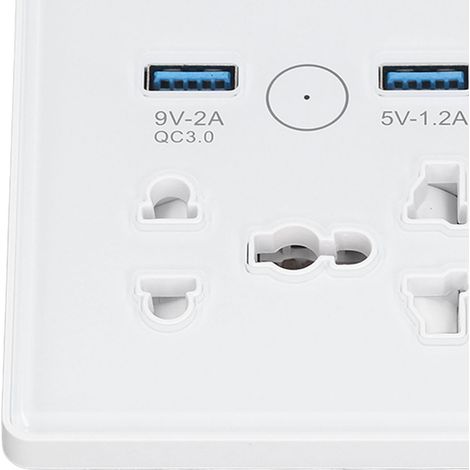 Intelligente Steckdose mit Schnellladefunktion über USB, Timer, Fernsteuerung per App und Sprachsteuerung, 100–240 V Wechselstrom, kompatibel mit Alexa und Google Home (1/5)