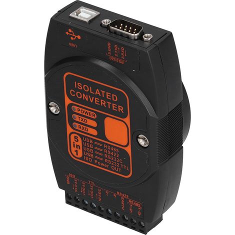 Adaptateur USB vers RS485 5 en 1, convertisseur de qualité industrielle, isolation vers 422/232/TTL, débit de communication DCM2610A3 Mbit/s (1/5)
