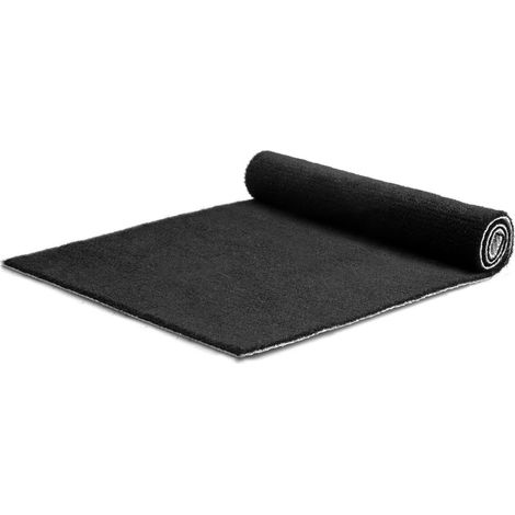 Teppichläufer "Dakar" - Breite 200 cm - 5 mm dick - Schwarz