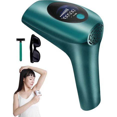 Filiyano-Appareil d'épilation laser permanent et indolore à domicile, vert foncé (1/5)