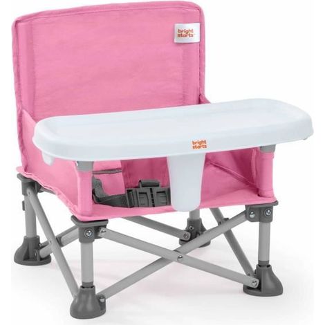 BRIGHT STARS Booster Seat. Green. Foldable. Portable. Travel. Lightweight and Easy to Clean. Carry Bag Included (1/5)