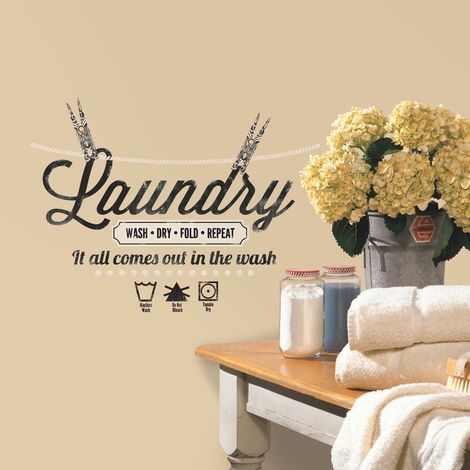 Stickers - Laundry - Hauteur 45,7 cm (1/3)