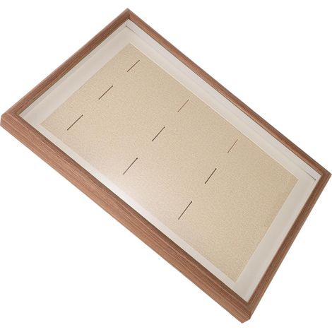 Cadre à Médailles en Bois Rectangulaire Rembourrage Doux, Protection Optimale pour Médailles, Décoration Maison et Présentation des Réussites (1/5)
