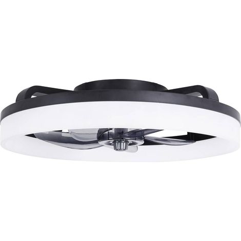Westinghouse Ventilatore da soffitto 20 W (Ø x A) 500 mm x 165 mm Nero Timer, con telecomando, con illuminazione, Pale