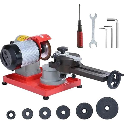 Affûteur de Lame de Scie Circulaire, Moteur de 370W, Meule de 5 Pouces, Compatible avec des Lames de φ3,15 à φ27,5, 3600 RPM, Construction en Fonte (1/5)